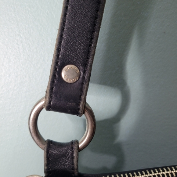 Coach Vintage Made in USA Black Leather Slim Crossbody Bag - Picture 5 of 6